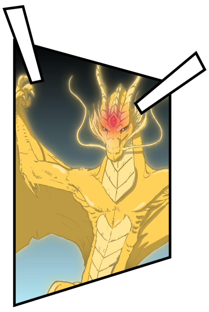 Gros dragon doré